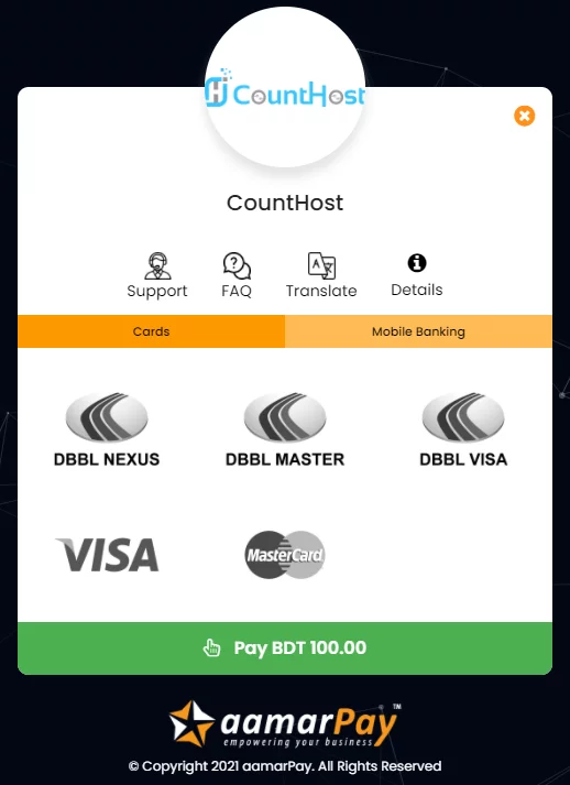 Payment 5 aamarPay